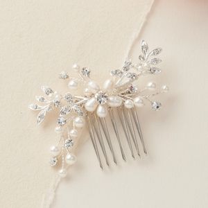 Bridal Hair comb pin freshwater pearl crystals like Bhldn like new!